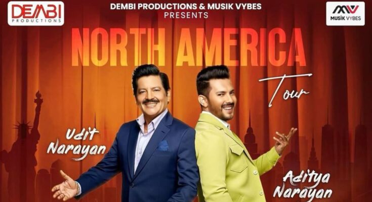 Udit Narayan & Aditya Narayan Tour to North America in August 2024